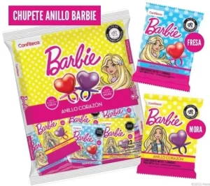 ANILLO CORAZON BARBIE x12 Cx18